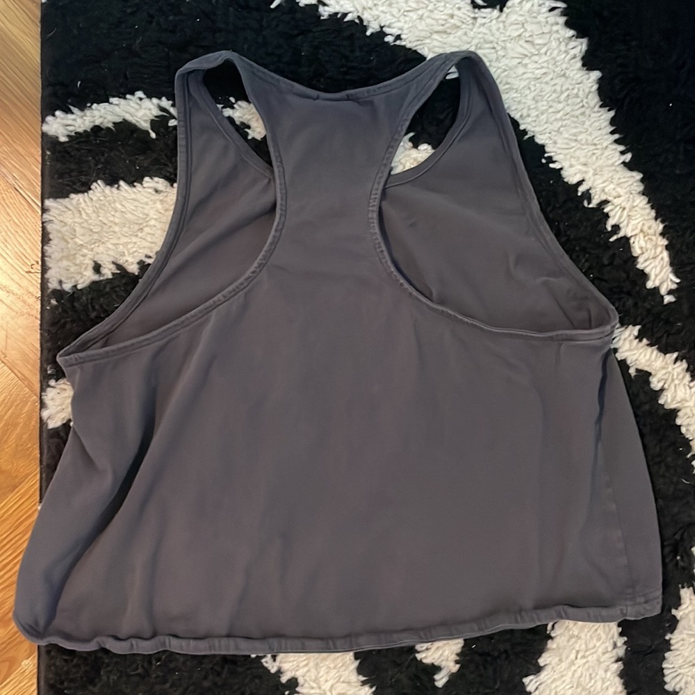 Adidas Gray Logo Racerback Tank - Picture 2 of 2